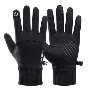 Зимние флисы перчатки с водонепроницаемым покрытием и сенсорными вставками BH28-L/XL фото
