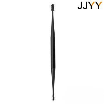 Силиконовая двусторонняя ушная щетка JJYY со спиральной насадкой 360&deg; AC067-one-black фото
