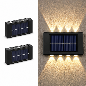 Комплект из 2 LED светильников на солнечных батареях IP65 EG042 фото
