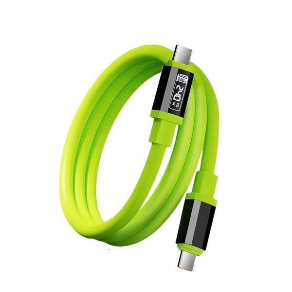 Кабель USB Type-C для швидкого заряджання 240 Вт з цифровим дисплеєм та передаванням даних EG051-C-C фото