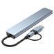 Док-станция 8 в 2 USB + Type-C с аудиоразъемом 3,5 мм и кардридером OULLX EG034 фото 3