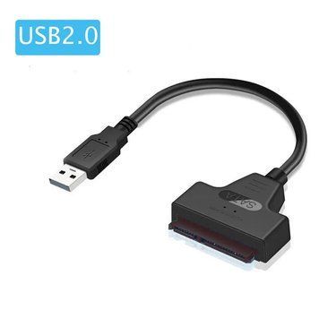 Кабель адаптер USB 2.0 3.0 Type-C для 2,5 HDD SSD SATA III 6Gbps Ashiboogoole EG037-USB-2.0 фото