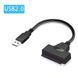 Кабель адаптер USB 2.0 3.0 Type-C для 2,5 HDD SSD SATA III 6Gbps Ashiboogoole EG037-USB-2.0 фото 1