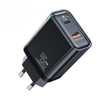 Универсальное зарядное устройство QOOVI GaN-II для ноутбука и смартфона 45W/65W EG039-45W фото