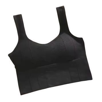 Жіночий спортивний бюстгальтер Push Up для йоги та фітнесу AH77-black фото