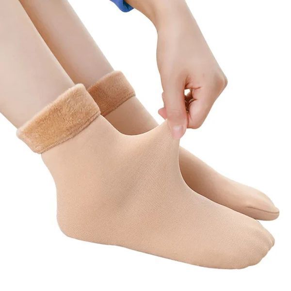 Жіночі зимові флісові шкарпетки до -30 &deg;C MOONBIFFY AH88-beige фото
