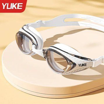 Професійні окуляри для плавання з антизапотіванням та УФ-захистом YUKE GM021-white фото