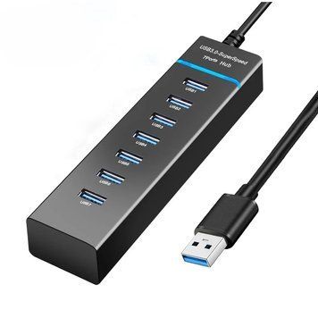 USB-хаб на 7 портов концентратор USB 3.0 с LED-индикатором работы EG045 фото