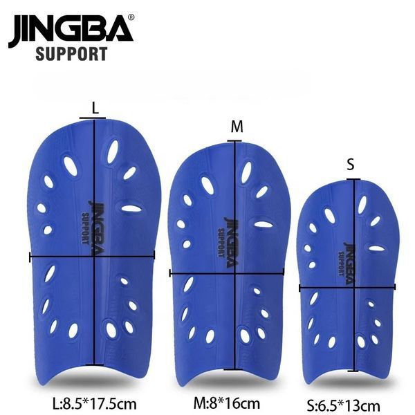 Футбольні щитки для гомілки з EVA-захистом для дітей та дорослих JINGBA SD020-M-blue фото