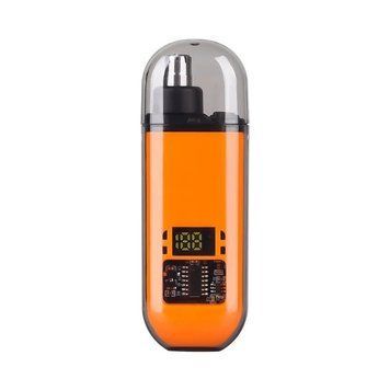 Електричний тример для носа та вух з LED-дисплеєм, USB-заряджанням і водозахистом IPX7 BM014-orange фото