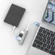 Универсальный концентратор USB/Type-C на 4 порта USB 3.0 WALKESEN EG026-TypeC-Grey фото 3