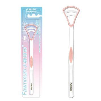 Силіконовий скребок для язика Fawnmum AC054-Pink фото