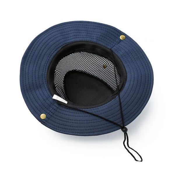 Сонцезахисний капелюх із сіткою та кнопками для фіксації полів для риболовлі та активного відпочинку CM09-beige фото