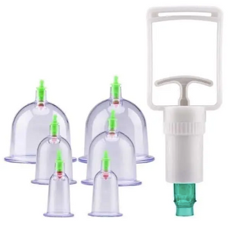 Вакуумные массажные банки для домашней терапии Pull Out A Vacuum Apparatus 12 шт AM11 фото