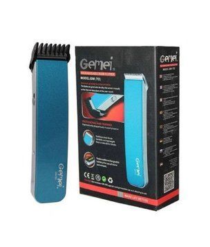 Машинка для стрижки волосся Progemei Rechargeable Hair Clipper GM-701 BM06-blue фото